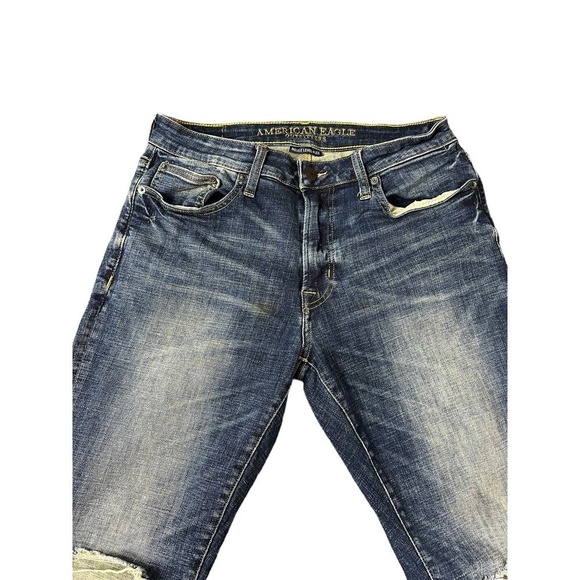 American Eagle Men's Next Level Fit Distressed Jeans Size 31x32 - Picture 3 of 9